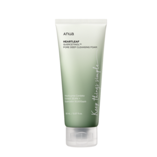 ANUA - HEARTLEAF QUERCETINOL PORE DEEP CLEANSING FOAM  - Jemná čisticí pěna s quercetinem na hluboké čištění pórů 150 ml