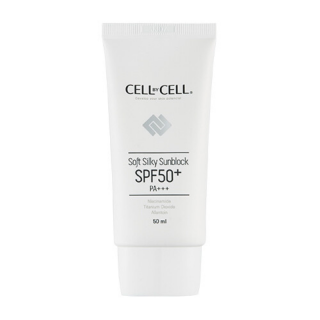 CELL BY CELL - SOFT SILKY SUN BLOCK SPF50+ PA+++ - Hydratační pleťový krém s SPF 50+ 50 ml