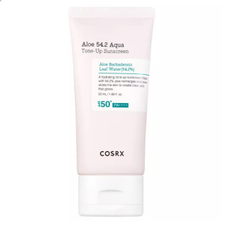 COSRX - ALOE 54.2 AQUA TONE-UP SUNSCREEN SPF50+/PA++++ - Hydratační opalovací krém 50 ml