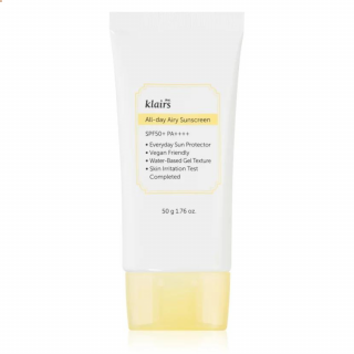 DEAR KLAIRS - ALL DAY AIRY SUNSCREEN SPF50+ PA++++ -  Lehký opalovací krém 50 g