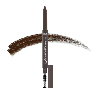 ETUDE - DRAWING EYEBROW 1 DARK BROWN - Tužka na obočí s kartáčkem