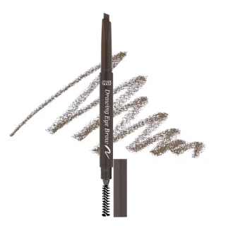 ETUDE - DRAWING EYEBROW 2 GREY BROWN - Tužka na obočí s kartáčkem