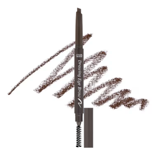 ETUDE - DRAWING EYEBROW 3 BROWN - Tužka na obočí s kartáčkem