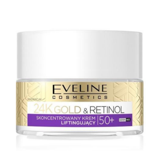 EVELINE COSMETICS - 24K GOLD & RETINOL 50+ - Intenzivní proti vráskový krém 50 ml