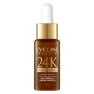 EVELINE COSMETICS - 24K SNAIL & CAVIAR - Sérum proti vráskám se šnečím extraktem 18 ml