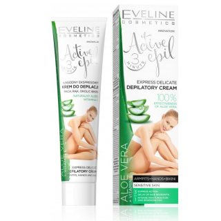 EVELINE COSMETICS - ACTIVE EPIL ALOE VERA - Depilační krém na ruce, podpaží a třísla s aloe vera 125 ml