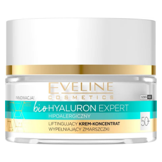 EVELINE COSMETICS - BIO HYALURON EXPERT 50+ - VEGAN vyživující liftingový krém 50 ml