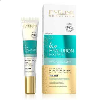 EVELINE COSMETICS - BIO HYALURON EXPERT EYE CREAM  - Liftingový multifunkční oční krém 20 ml