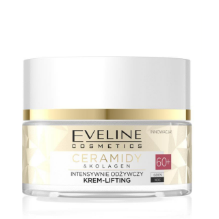 EVELINE COSMETICS - CERAMIDES & COLLAGEN 60+ Vyživující liftingový pleťový krém 50 ml