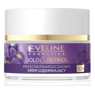 EVELINE COSMETICS - GOLD & RETINOL 50+ Zpevňující krém proti vráskám 50 ml