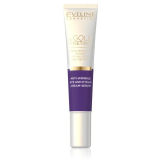 EVELINE COSMETICS - GOLD & RETINOL - Krémové sérum proti vráskám očního okolí 20 ml