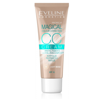 EVELINE COSMETICS - MAGICAL COLOUR CORRECTION 50 LIGHT BEIGE - CC krém SPF 15 30 ml