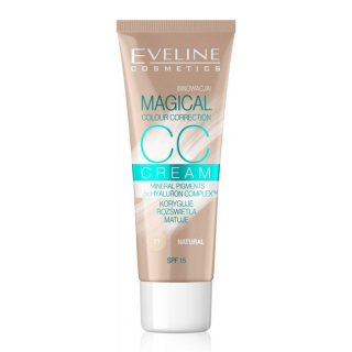 EVELINE COSMETICS - MAGICAL COLOUR CORRECTION 51 NATURAL - CC krém SPF 15 30 ml