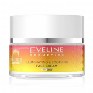 EVELINE COSMETICS - VITAMIN C 3xACTION INSTANT GLOW AND CALM - Rozjasňující a vyživující krém 50 ml