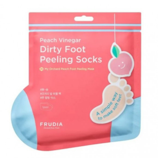 FRUDIA - PEACH VINEGAR SHINY FOOT PEELING SOCKS - Peelingové ponožky na chodidla 1 pár 40 g