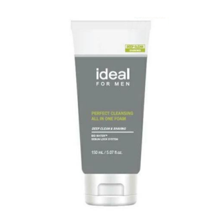 IDEAL FOR MEN - PERFECT CLEANSING ALL IN ONE FOAM - Multifunkční čistící a holící pěna pro muže 150 ml