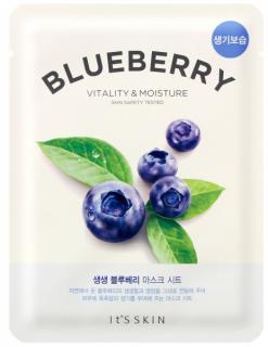 ITS SKIN - THE FRESH MASK SHEET - BLUEBERRY - Pleťová maska s borůvkami pro revitalizaci a hydrataci pleti 20 g