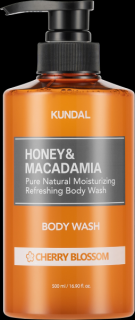 KUNDAL - HONEY & MACADAMIA BODY WASH - Korejský sprchový gel Cherry Blossom 500 ml