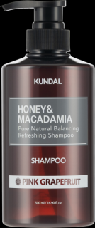 KUNDAL - HONEY & MACADAMIA SHAMPOO - Korejský šampon na vlasy Pink Grapefruit 500 ml