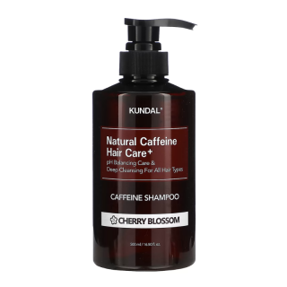 KUNDAL - NATURAL CAFFEINE HAIR CARE+ - Posilující šampon s kofeinem proti vypadávání vlasů 500 ml