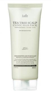 LADOR - TEA TREE SCALP CLINIC HAIR PACK - Peelingový zábal na vlasy s tea tree olejem 200 g