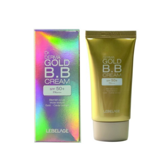 LEBELAGE - Dr. DERMA GOLD BB CREAM SPF 50+ PA+++ - BB krém s 24K zlatem a kaviárovým extraktem a vysokým SPF 30 ml