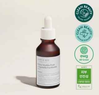 MARY&MAY - CITRUS UNSHIU + TREMELLA FUCIFORMIS SERUM - Pleťové sérum s citrusem Unshiu a houbou Tremella 30 ml