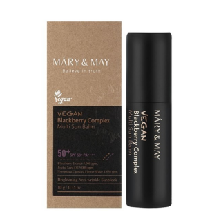 MARY&MAY - VEGAN BLACKBERRY COMPLEX MULTI SUN BALM SPF50+ PA++++ - Opalovací SPF balzám v tyčince 10 g