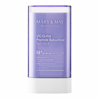 MARY&MAY - VEGAN PEPTIDE BAKUCHIOL SUN STICK SPF50+/PA++++ - SPF krém v tyčince 18 g