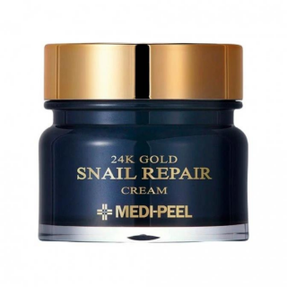 MEDI PEEL - 24K GOLD SNAIL REPAIR CREAM - Unikátní proti vráskový pleťový krém s 24k zlatem a šnečím mucinem  50 ml