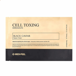 MEDI PEEL - CELL TOXING DERMAJOURS BLACK CAVIAR REPAIR MASK - Regeneační pleťová maska s černým kaviárem 1 ks