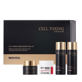 MEDI PEEL - CELL TOXING DERMAJOURS MINI SET - Mini set pro obnovu pleti 30 ml, 30 ml, 10 g, 10 g