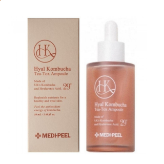 MEDI PEEL - HYAL KOMBUCHA TEA TOX AMPOULE - Sérum s kombuchou pro vitalitu pleti 50 ml