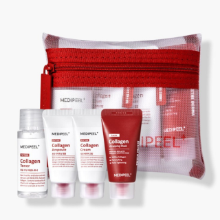 MEDI PEEL - PEPTIDE 9  RED LACTO COLLAGEN TRIAL KIT - Cestovní balení korejské kosmetiky s peptidy a kolagenem, 4 produkty 30 ml, 15 ml, 15 ml, 15 ml