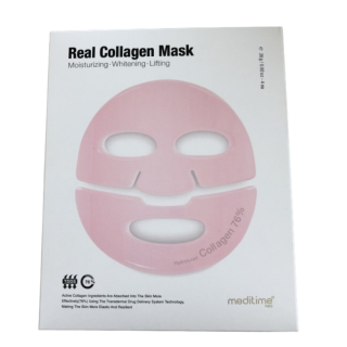 MEDITIME - REAL COLLAGEN MASK - Hydrogelová pleťová maska s kolagenem 1 ks 30 g