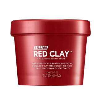 MISSHA - AMAZON RED CLAY PORE MASK - Čistící pleťová maska 110 ml