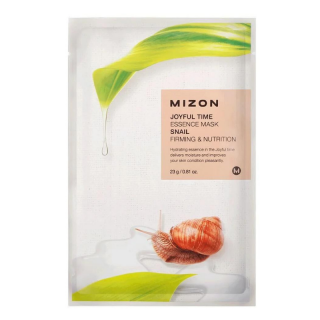 MIZON - JOYFULL TIME EESSENCE MASK SNAIL - Vyživující plátýnková maska s mucinem nejen pro  problematickou pleť 23 g