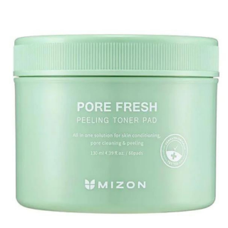 MIZON - PORE FRESH PEELING TONER PAD -  3 v 1 dvoustranné tampónky s tonerem s nízkou pH pro peeling a čištění pleti 60 ks