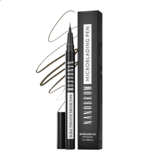 NANOBROW - MICROBLADING PEN DARK BROWN - Precizní pero na obočí