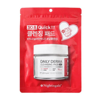 NIGHTINGALE - DAILY DERMA CLEANSING PADS - Čistící tamponky 10 ks