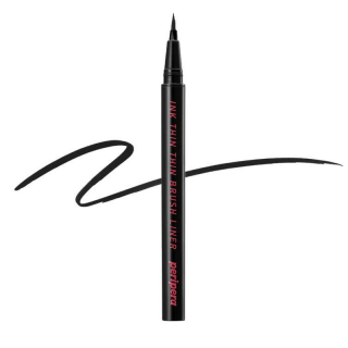 PERIPERA - INK THIN THIN BRUSH LINER 1 BLACK NOIR - Tekuté oční linky