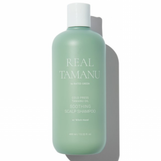 RATED GREEN - REAL TAMANU COLD PRESS TAMANU OIL SOOTHING SCALP SHAMPOO - vlasový šampon 400 ml