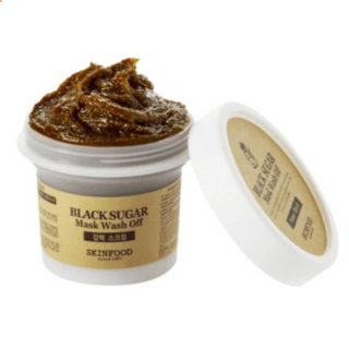 SKINFOOD - BLACK SUGAR MASK WASH OFF - Exfoliační maska s černým cukrem 120 g