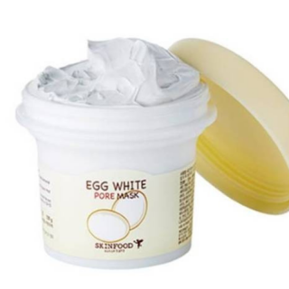 SKINFOOD - EGG WHITE PORE MASK - Maska na pleť s bílkem pro čisté póry 120 g