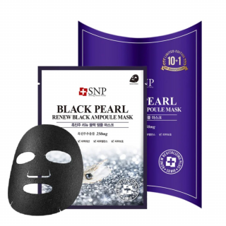 SNP - BLACK PEARL RENEW BLACK AMPOULE MASK - Omlazující maska  25 ml