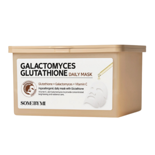 SOME BY MI - GALACTOMYCES GLUTATHIONE DAILY MASK - Rozjasňující pleťová maska s fermenty a glutathionem  30 ks