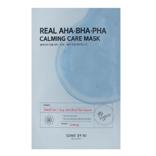 SOME BY MI - REAL AHA-BHA-PHA CALMING CARE MASK - Zklidňující pleťová maska s AHA, BHA a PHA 20 g