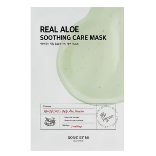 SOME BY MI - REAL ALOE SOOTHING CARE MASK - Zklidňující pleťová maska s aloe 20 g