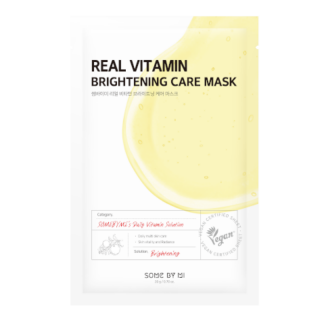 SOME BY MI - REAL VITAMIN BRIGHTENING CARE MASK - Rozjasňující pleťová maska s vitamíny 20 g