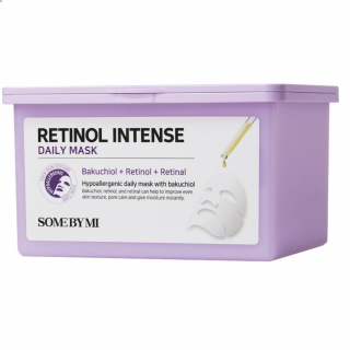 SOME BY MI - RETINOL INTENSE DAILY MASK - Zpevňující pleťová maska s retinolem a peptidy 30 ks